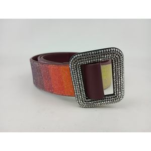 Benedetta Bruzziches Women's Venus Crystal Rhinestone Embellished Leather Belt